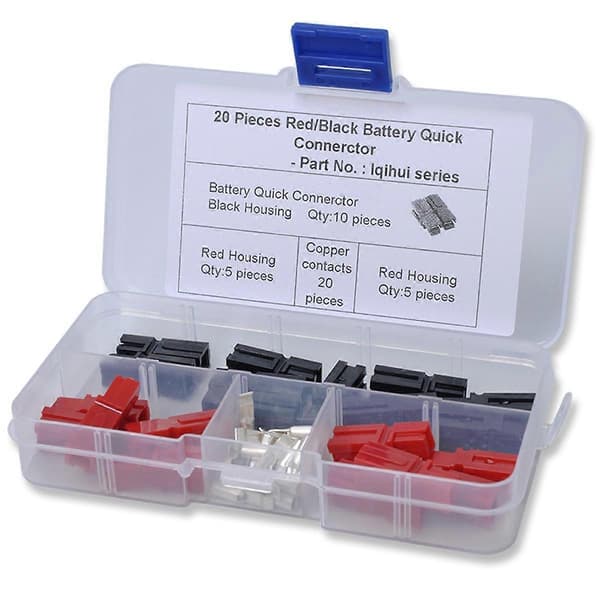 Typ A 10 par för Anderson 30A bilbatterikontakt Powerpole elektrisk [qb]