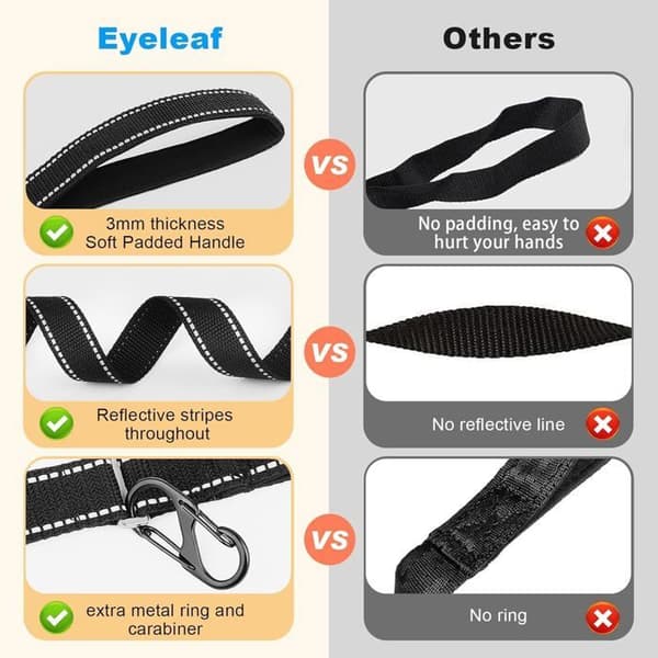 Dog Leash - 10M Dog Leash, Training Leash with Handle, Reflective