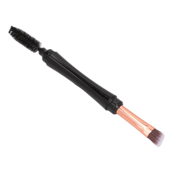 Eyebrow Brush Double-Sided Spiral Portable Versatile Exquisite Angled Brush with Guard for Beginners