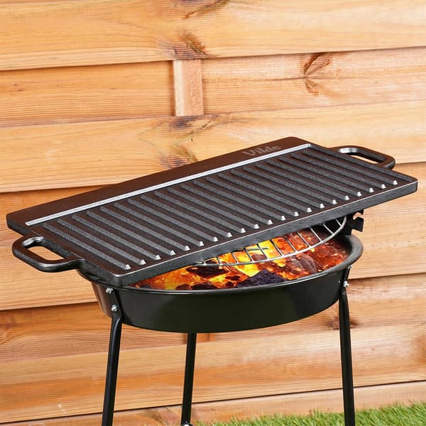 Dobbeltsidig grillplate i støpejern CAST LINE 50,5x23,5 cm 191 191
