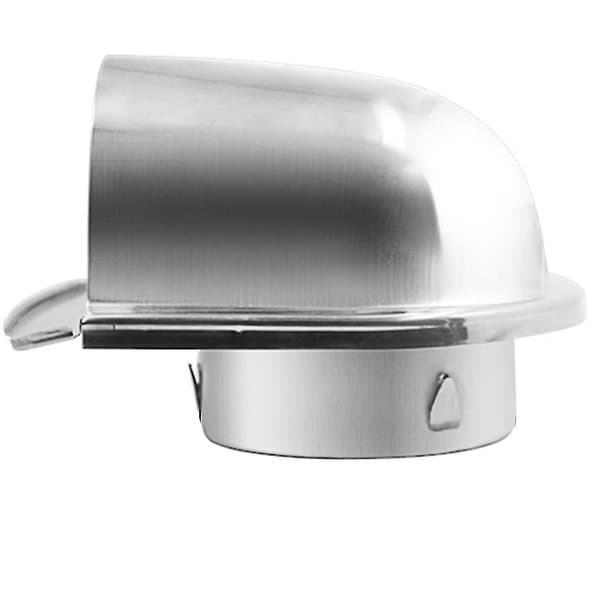 4 tommer 100 mm hette i rustfritt stål, kompatibelt utløpsdeksel, d