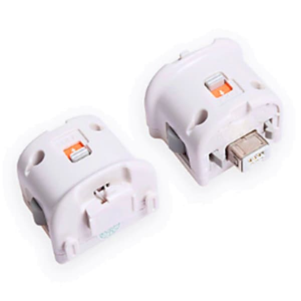 2 Motion Plus -sovitinanturi Wii Remote -ohjaimelle, Motion Plus -sovitinkiihdyttimen korvaus Wii Motion Plus -sovittimelle, valkoinen