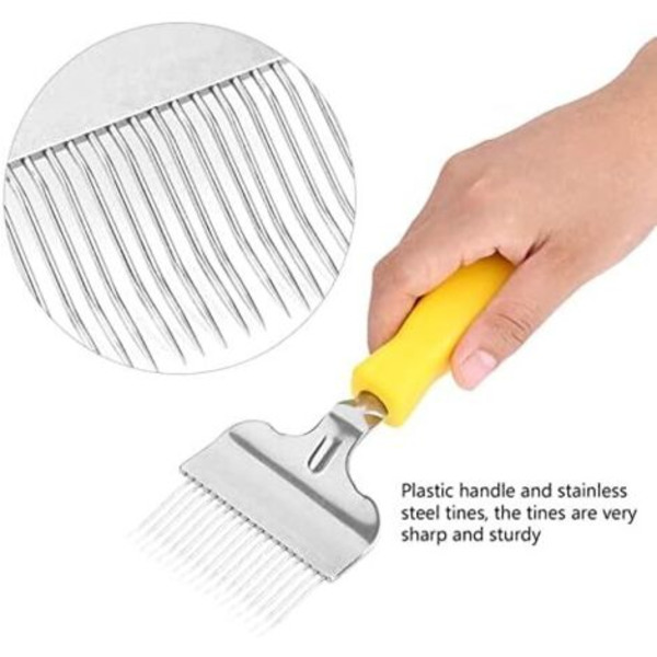 Stainless Steel Beehive Uncapping Fork for Beehive Frame, Beekeeping Honey Comb, Uncapping Tool (FMY)