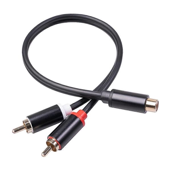 RCA hunn til dobbel 2-RCA hann adapter stereo splitter Y lydkabel