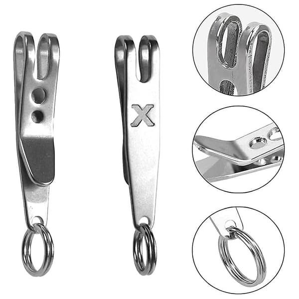 Multifunctional Clip Keychain Hanging Clip Tool with Carabiner Perfect for Hanging Tools, Flashlights
