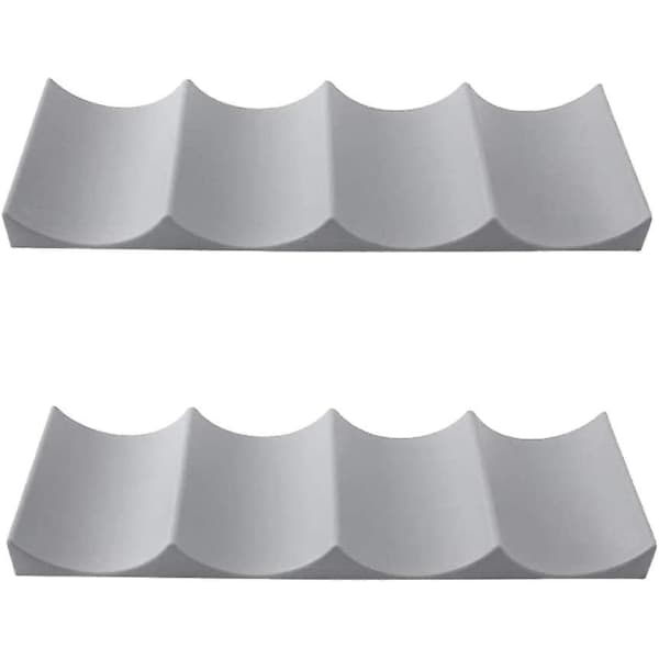 European Style Wine Rack, 2-piece Organizer, Storage for Kitchen, Refrigerator, Restaurant, Bar, Wine, Beverage (Grey)