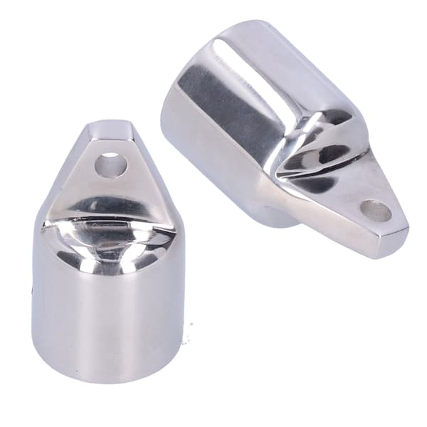 2 stk. Bimini Top Cap Ekstern Øjenende Tilbehør 316 Rustfrit Stål til 1 tomme OD Rundt Rør
