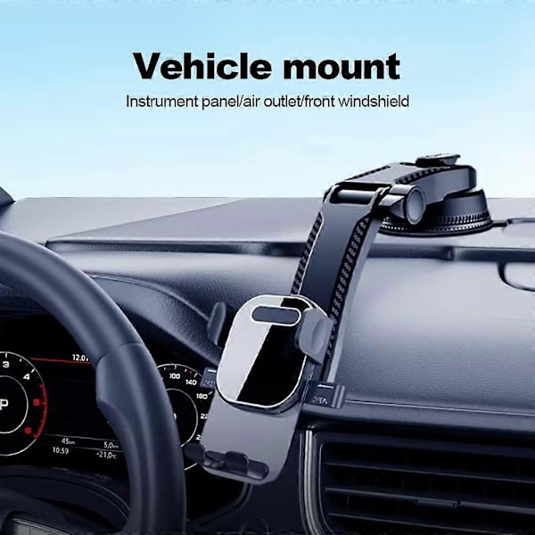 Bil Telefon Holder Stand Instrumentbræt Montering Universal Holder Mobiltelefon GPS Support Til iPhone 14 13 Pro Samsung Xiaomi Huawei