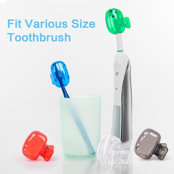 Toothbrush Head Protective Cover - Toothbrush Protector - Electric Toothbrush Protective Cap - for Bathroom, Home, Travel