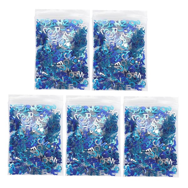 8mm Blue Confetti Party Glitter Sequins Table Decorations for Thanksgiving Baptism Letter