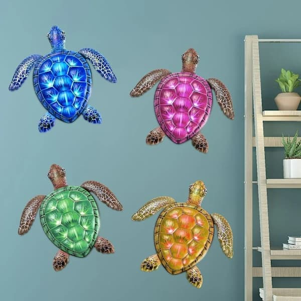 Turtle Ornament Turtle Decoration GREEN Green