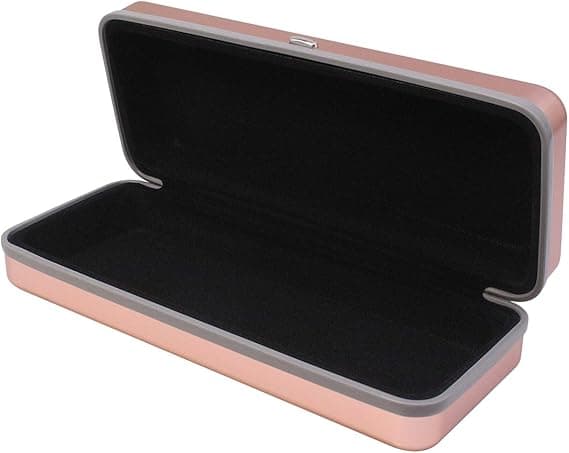 Trendy aluminiumsbrilleetui rosa