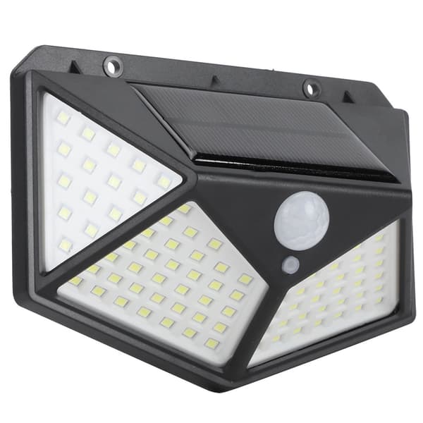 100LED Solar Motion Sensor Light Waterproof Wall Lamp Street Light for Outdoor Garden Yard