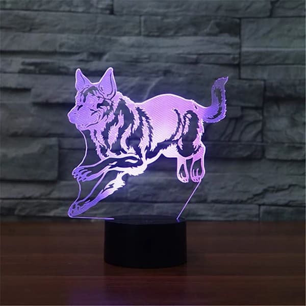 Schäfer 3D LED Optisk Illusjon Sensor Nattlampe m