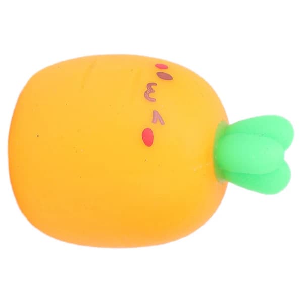 Orange Gulerod Squishy Legetøj Stressaflastning Dekompression Klemmelegetøj