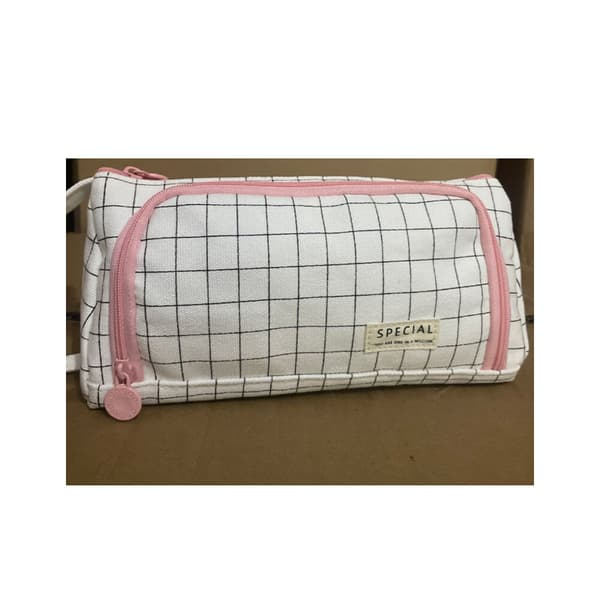 Large Purple Palm-Sized Pencil Case, 25x15x3 cm Storage Bag_tfrf