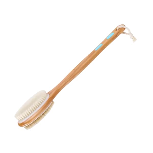 Double-sided shower brush deep cleansing massage promotes blood circulation back scrub bath brush