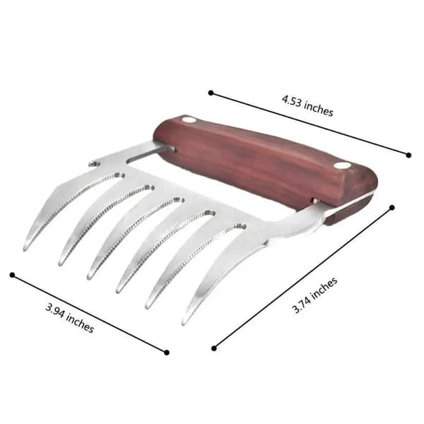 2 Pieces BBQ Fork Wire Bear Claw Pull Meat Wire Manual Meat Clamp