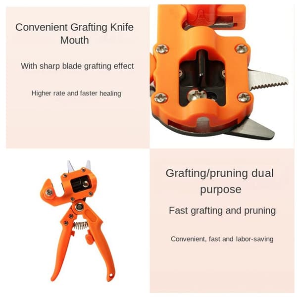 Garden Grafting Tool, Multifunctional Grafting Shears Grafting Machine Grafting Device for Fruit Trees and Vines