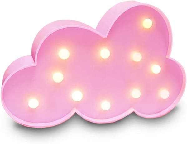 3D Cloud Lamp Decorative LED Night Light for Kids and Adults, Warm White