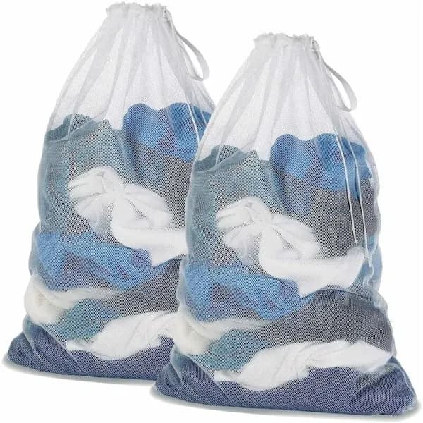 Laundry Bags, Laundry Nets Laundry Bags to Protect Machine Washed Clothes - 2-pack - White