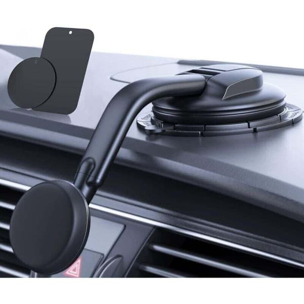 Strong Magnetic Car Phone Holder for Dashboard Windshield - Compatible with iPhone Android - Universal Car Mount
