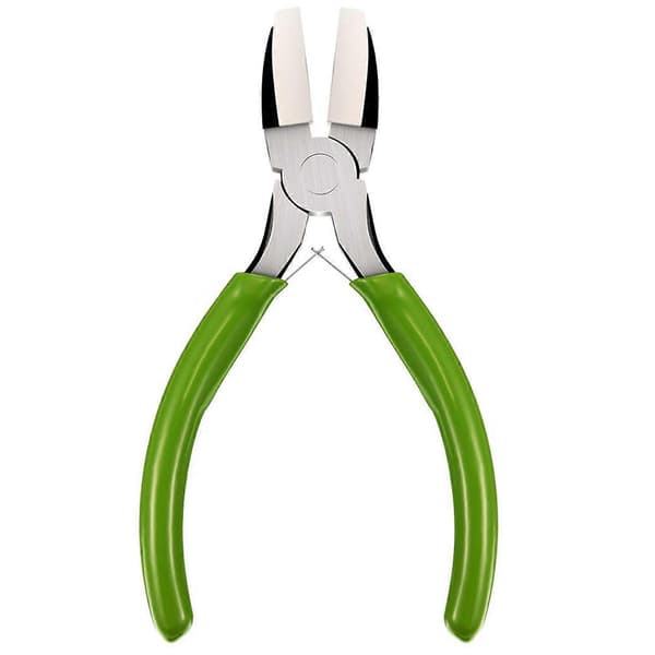2-pack Flat Nose Pliers with Double Nylon Jaws, Carbon Steel, DIY Tool