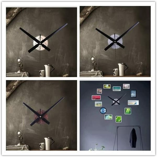 DIY Wall Clock with Clock Movement and Silent Non-Ticking Large Decorative Kitchen and Home Decor - Gold KLB