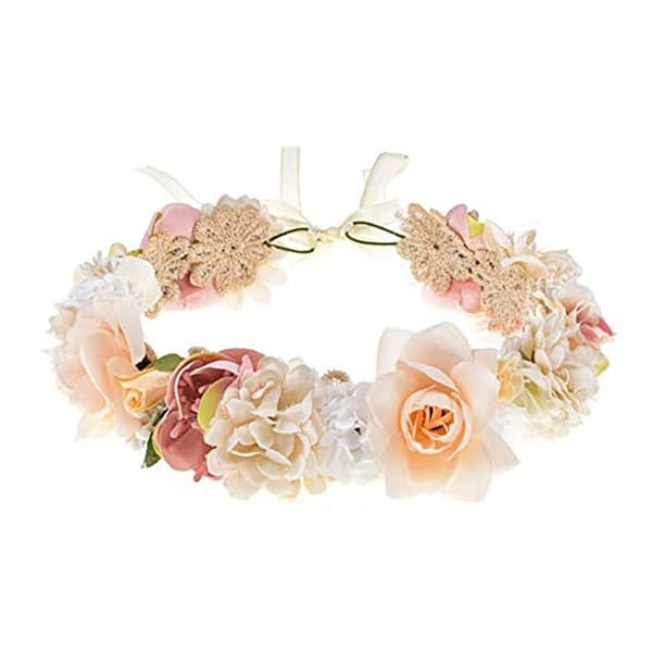 Brudkroner for kvinner Blomsterhodebånd Krans Blomster Bryllupsgirlander KLB