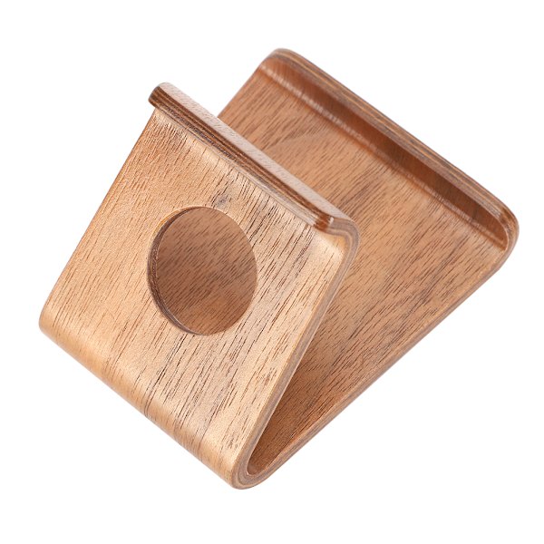 Portable Cell Phone Stand Desk Bedside Tablet Computer for iPads Stand Wood (Walnut Brown)