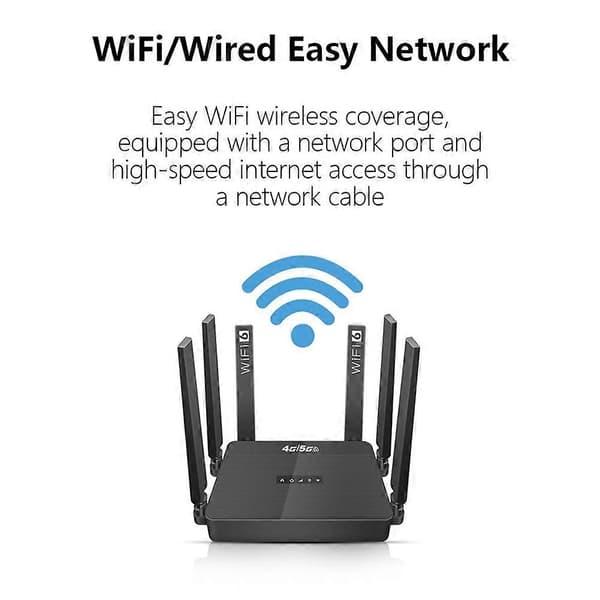 4G 5G LTE Mobile Router Wifi 6 Routers with SIM Card Slot + Battery Support 32 Users Wireless Wifi Router for Europe