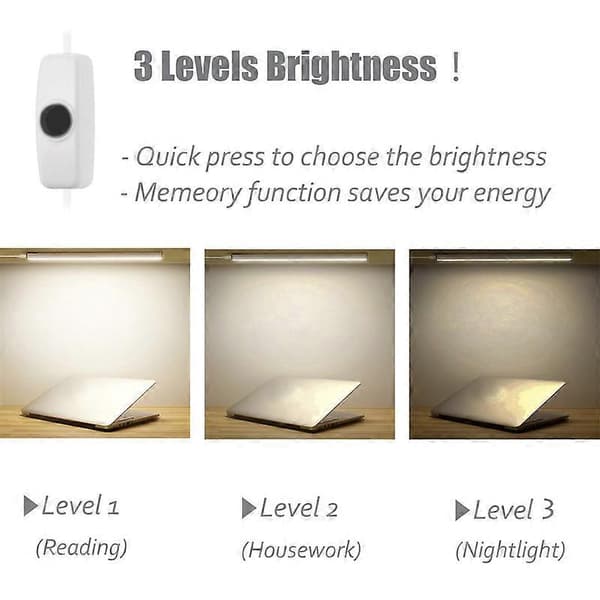 LED underskabsbelysning, 30 cm lysrampe, hvid 6000K