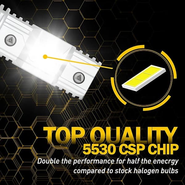 2 pcs H7 LED Bulb CSP Chip Headlight Fanless Super White Strong 12V 1:1 Mini Design H7 Slim LED Car Headlight 360 Degrees