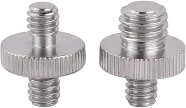 Kvalitetsmetal 1/4 til 3/8 skrueadapter til quick release-plader til rejsefotografering og professionel brug kamerastativmontering