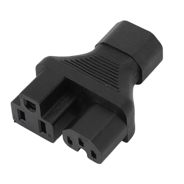 IEC320 C14 til C13 og 515R Strømadapter Han til Hun Strømstik Splitteradapter til Bordlampe Printer