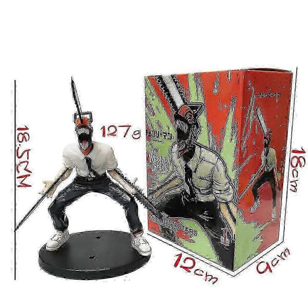 Chainsaw Man Anime Denji Actionfigur Duk Samlet Figur Samling Modell Leketøy Gave