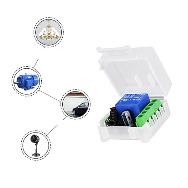 12V Remote Control Switch Long Distance Wireless Switches Wireless Remote Control White shell 315MHZ White shell 315MHZ