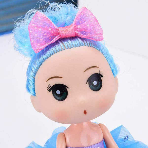 4 DIY Glødende Prinsesse Dukker til Børn (Tilfældig Farve)