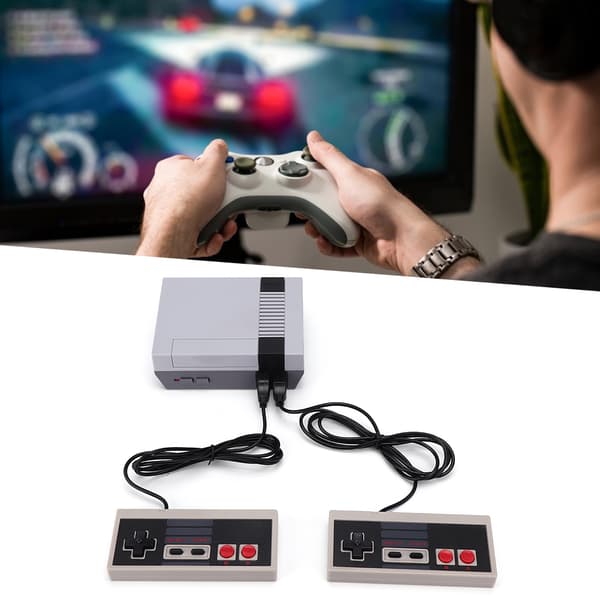 Mini Game Console Gamepad Dual Control with Built-in 620 Games (100V-220V) UK