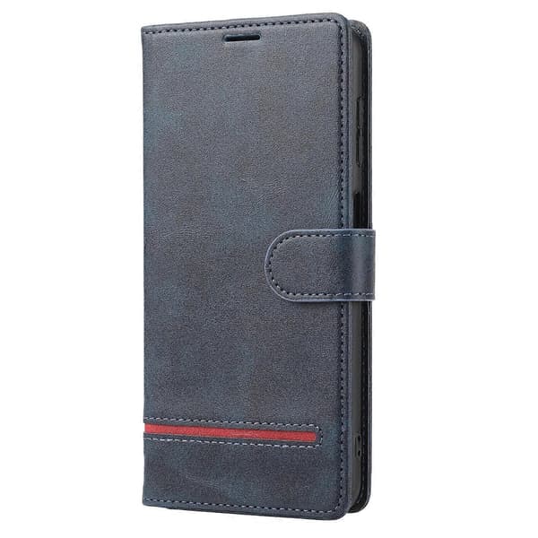 Til Xiaomi 12 Lite Klassisk Læderpungcover [DB] Blå Blue