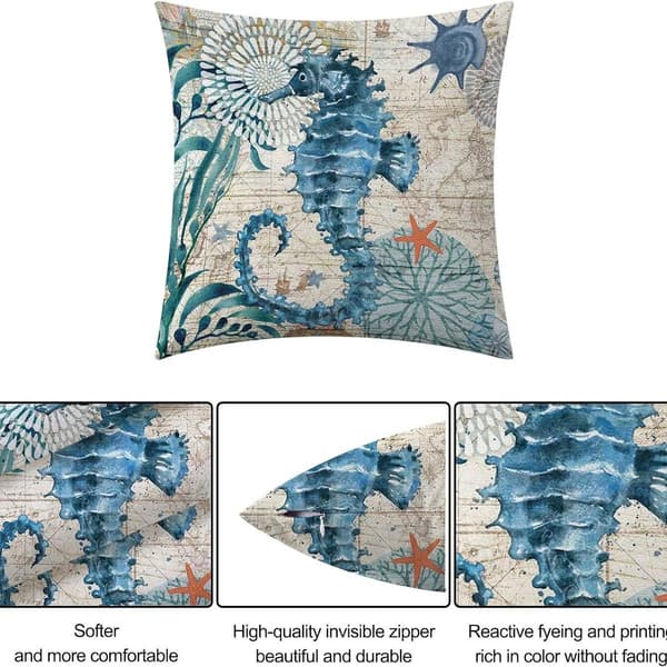 Utendørspute - vanntett, kyststil