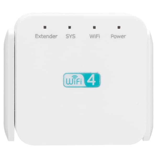300M Repeater with Dual Antenna Signal Amplifier Range Extender White 100-240V EU Plug