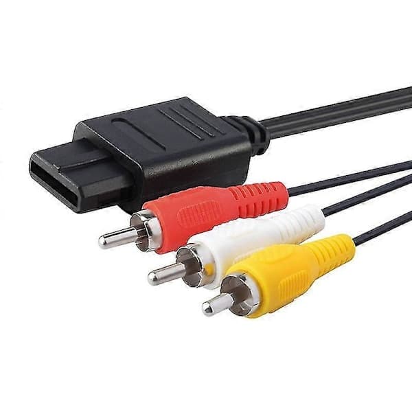 SNES Gamecube TV-kabel N64 AV Videokabel RCA Audio