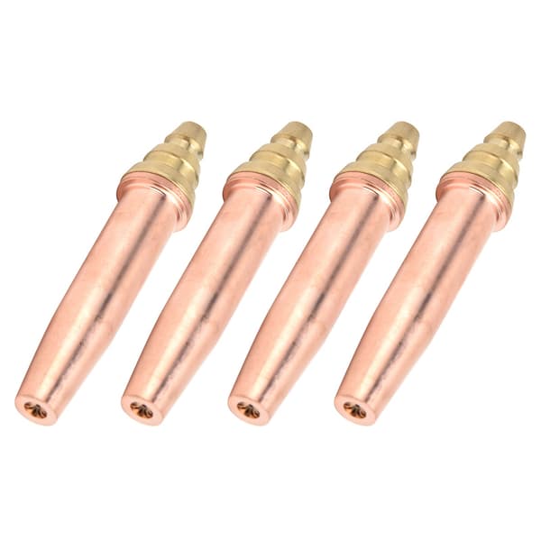 4 Pcs Propane Cutting Torch Tips High Temperature Resistance Fast Cutting Isobaric Cutting Nozzle1#
