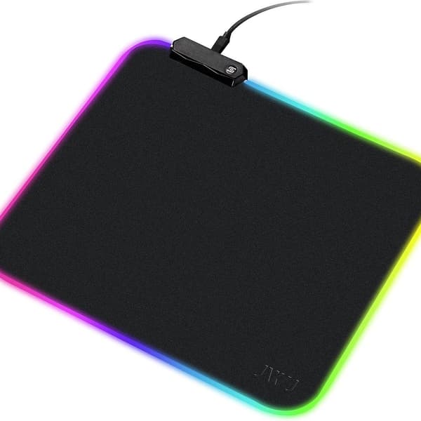 RGB-gamingmusemåtte - 340 x 245 x 3 mm LED-musemåtte med