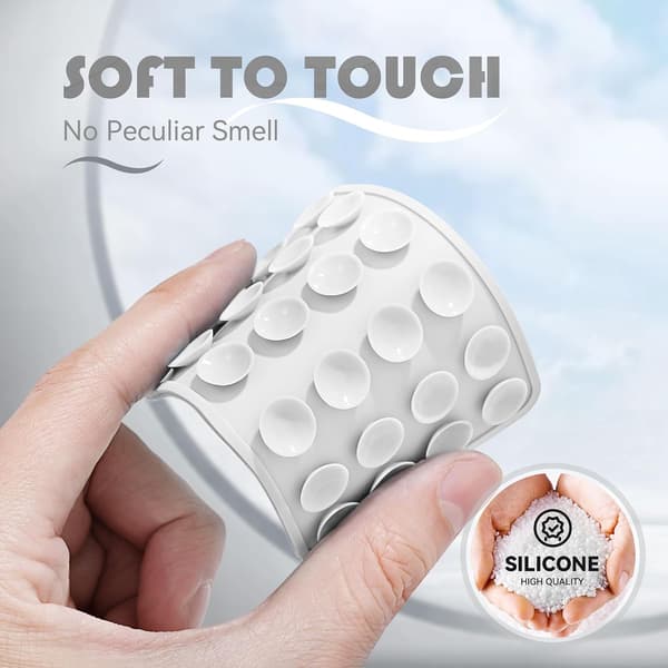 Silicone Cell Phone Mount with Adhesive, Suction Cup Phone Case Mount for iPhone and Android, Hands-Free Cell Phone Grip with Adhesive