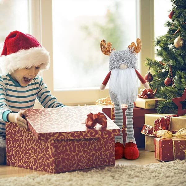 Juldekorationer - Svensk tomte - höjdjusterbar - Jultomte - långbent