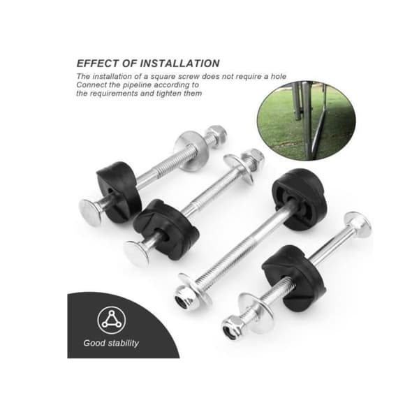 Trampoline Screws - Accessories - Galvanized Steel - 12 Pieces - Easy to Install - Safe and Reliable[YJD]