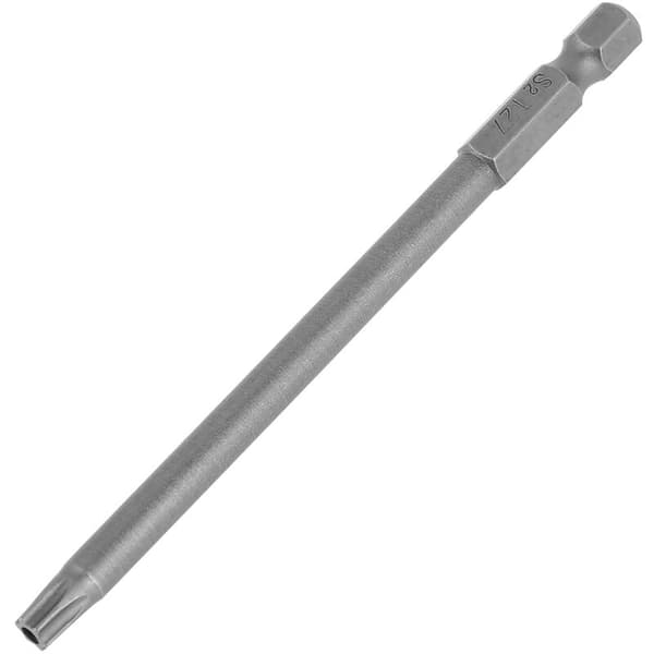 10 Pieces 100mm 1/4\" Hex Shank S2 Steel Torx Screwdriver Bit Set