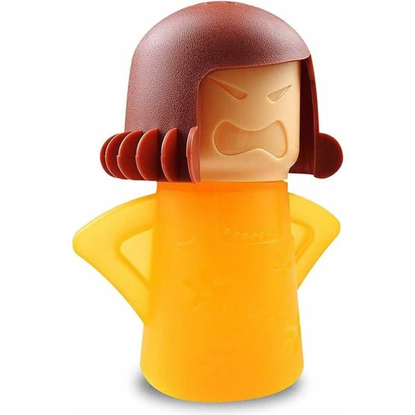 Angry Mama Steam Cleaner - Microwave Cleaner Suitable for Kitchen, Refrigerator, Yellow, 1 pc-